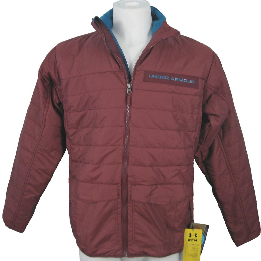 NEW $175 Under Armour Wolf Coldgear Jacket! M  Red Primaloft Mountain Collection